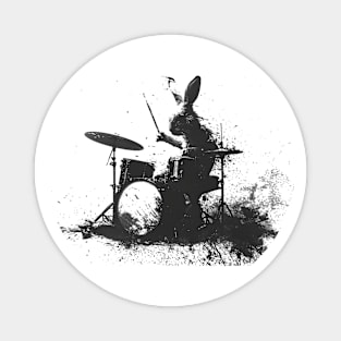 rabbit drummer Magnet